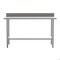 Flash Furniture Reese 430 Stainless Steel 18 Gauge 30-in x 60-in Table w/Adjustable Shelf and 4-in Backsplash NH-WT-3060-GG-B4-GG - alternate 5